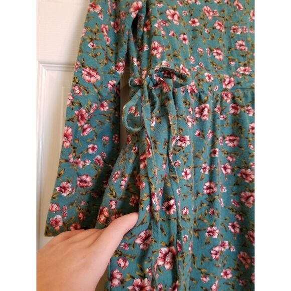 XIXI Floral Femenine Japanese Style Modest Green Dress Size M (Estimated) - Picture 7 of 8